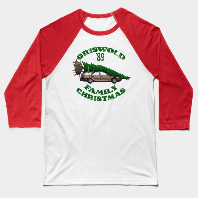 Griswold Christmas Baseball T-Shirt by Brainfrz